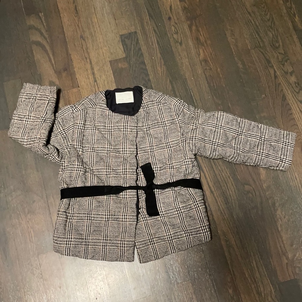 Zara girl diamond quilted jacket